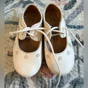 Elegant Cream Kids Dress Shoes